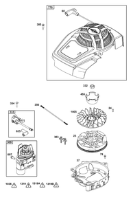 Part Location Diagram of 84003743 Briggs and Stratton Flywheel